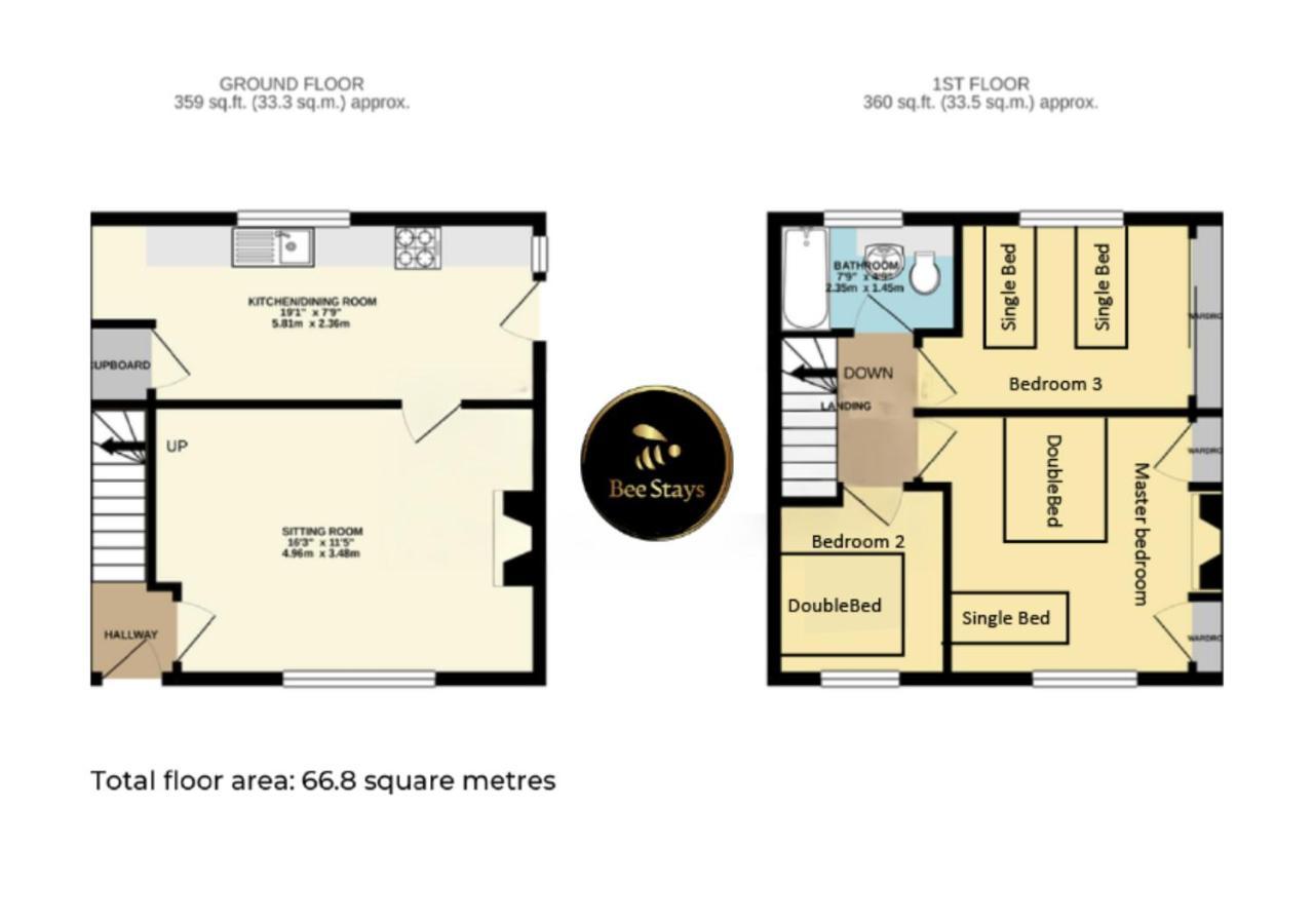 Bee Stays - Northway House Warrington  Esterno foto